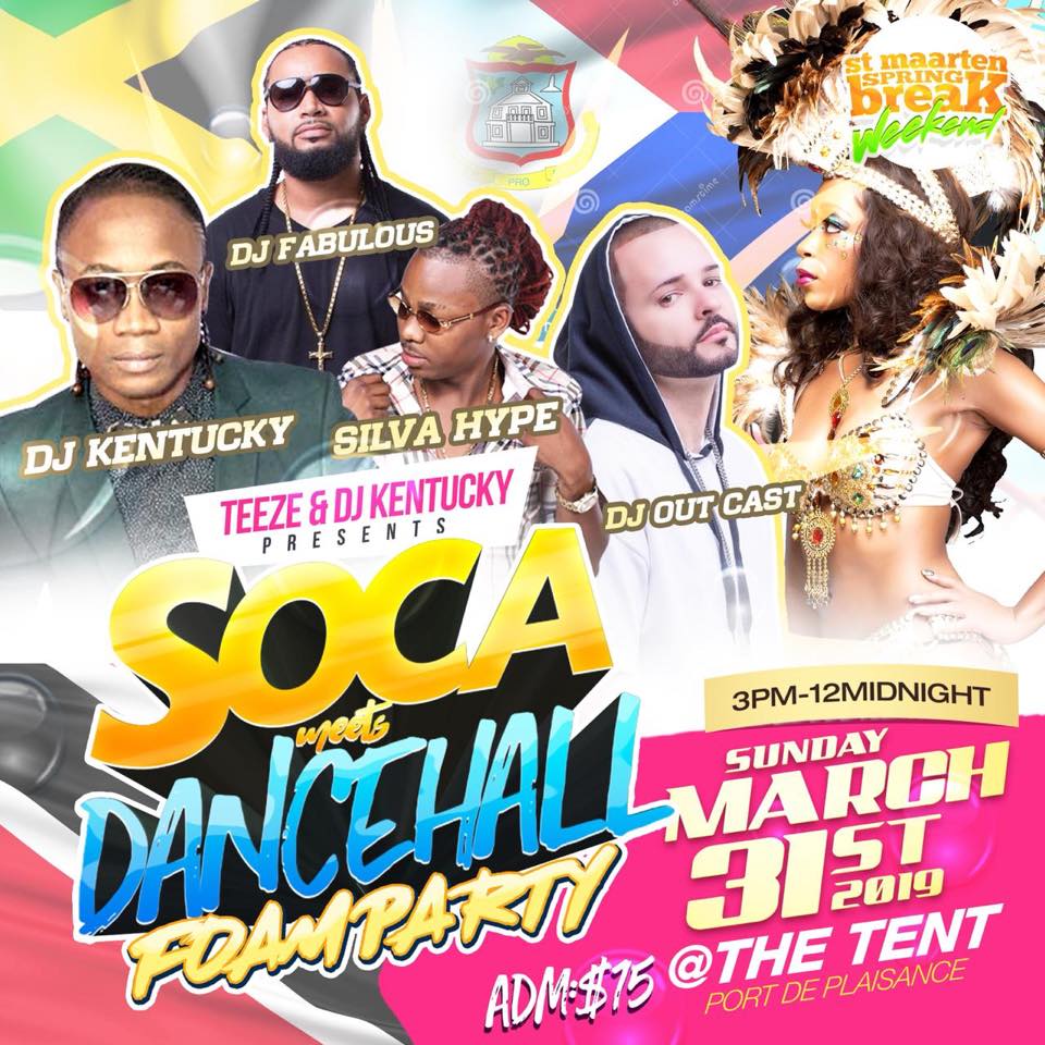 Soca Meets Dancehall Foam Party | St Maarten Events