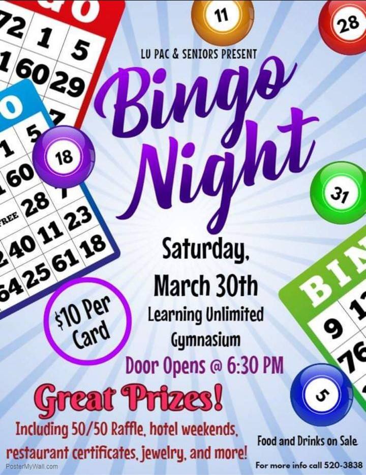 LU's Annual Bingo Night! | St Maarten Events