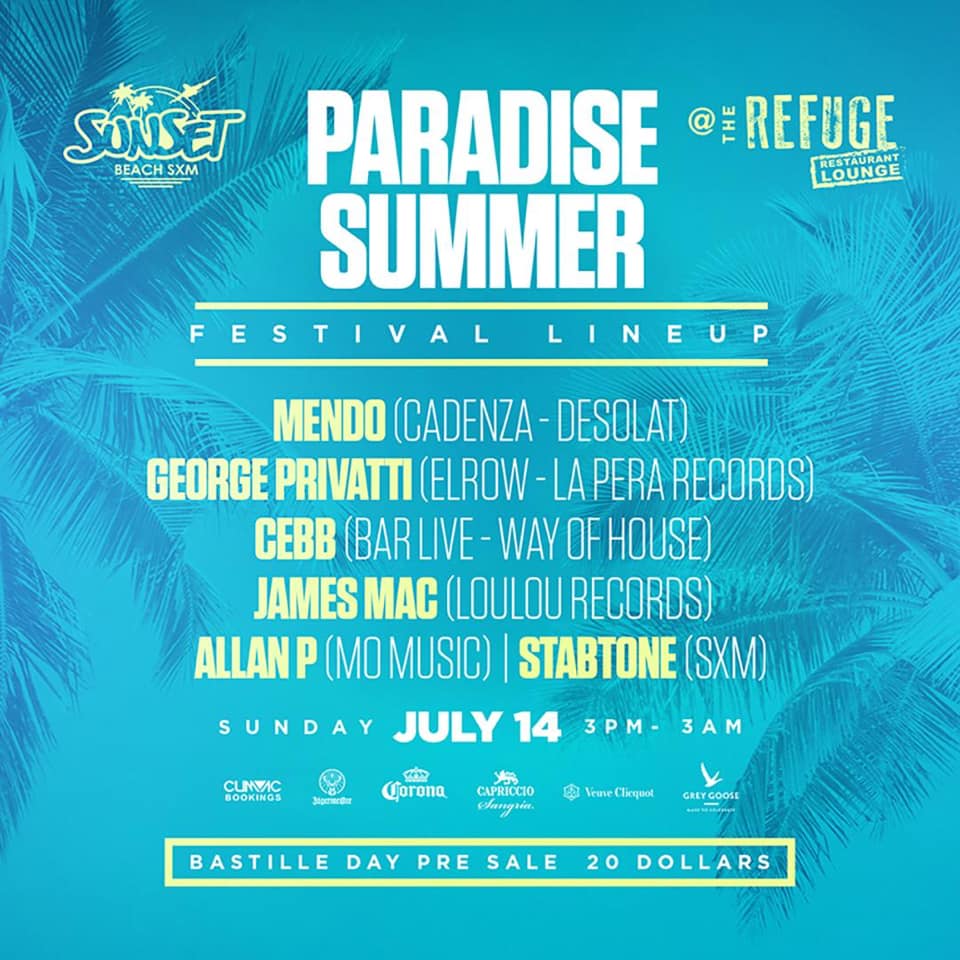 Paradise Summer Festival @ The Refuge | St Maarten Events