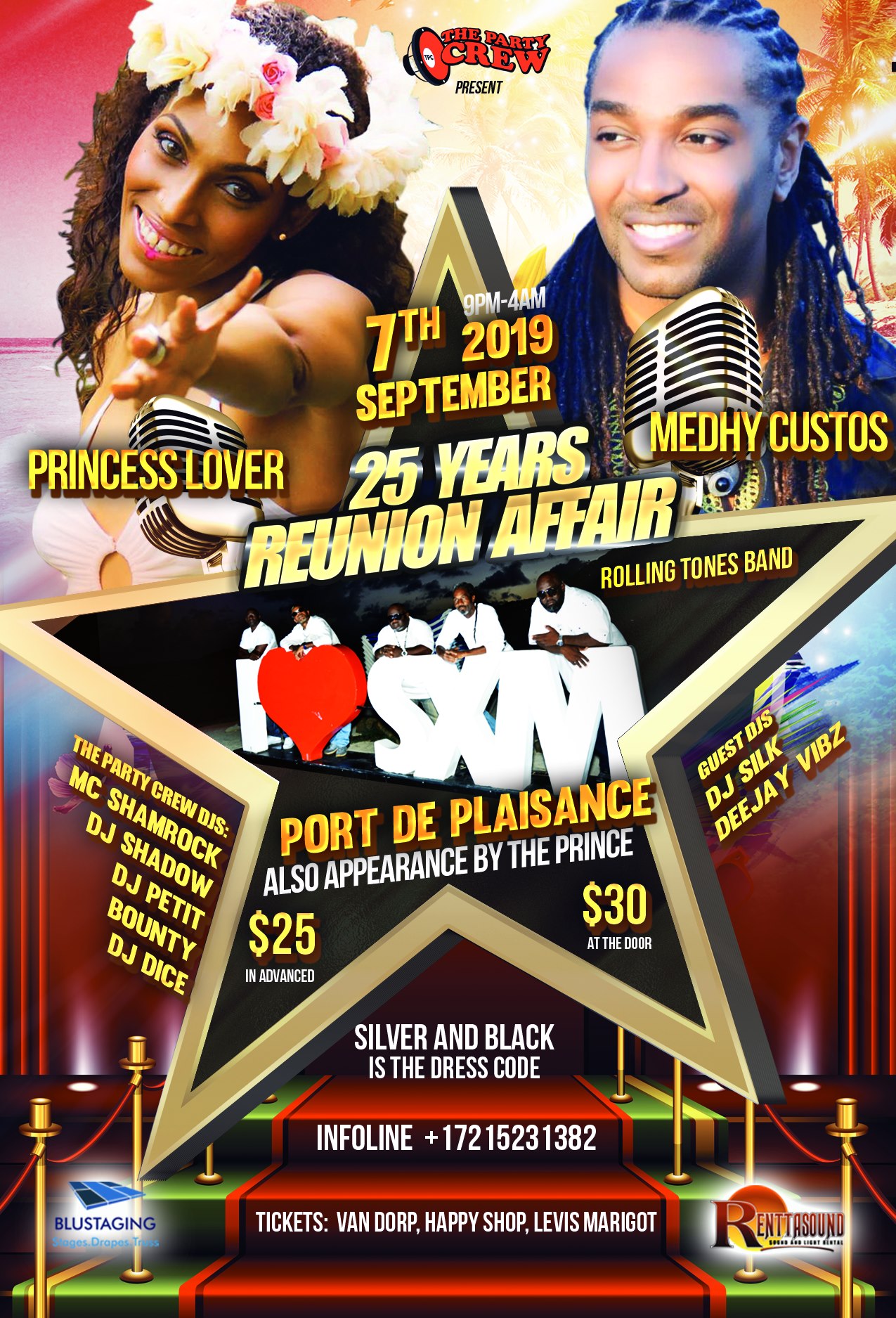 Party Crew 25 years reunion party | St Maarten Events