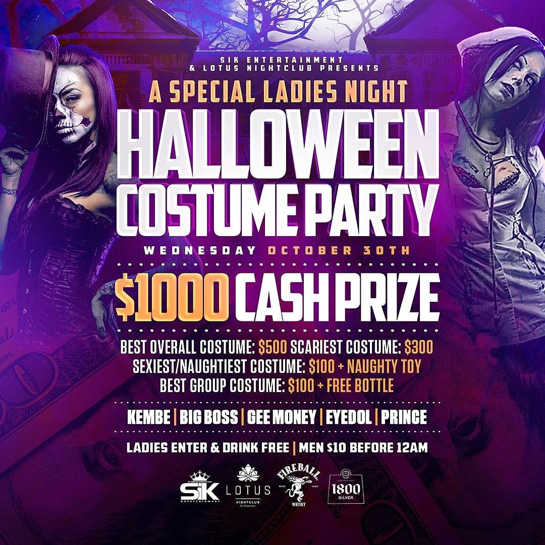 Halloween Costume Party @ Lotus Night Club 