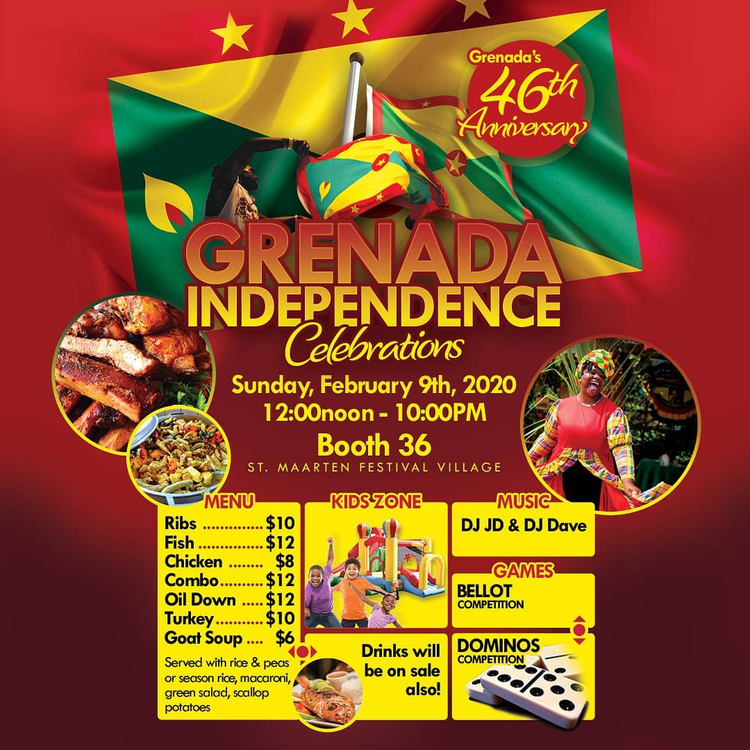 Grenada Independence Celebrations at Booth 36 St Maarten Events
