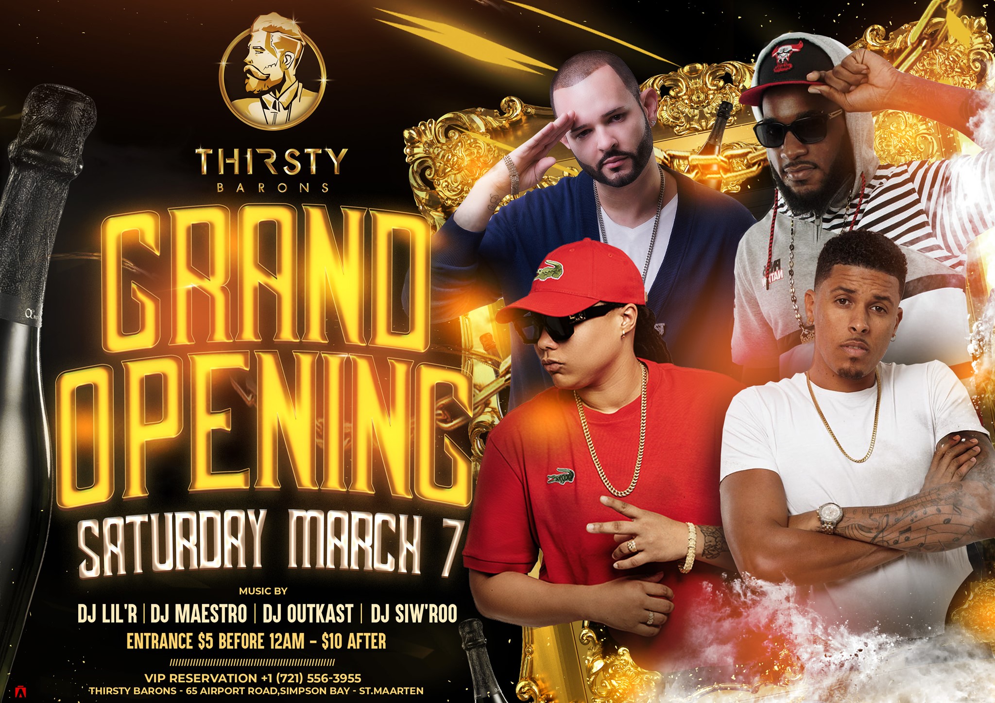 Thirsty Barons GRAND Opening | St Maarten Events